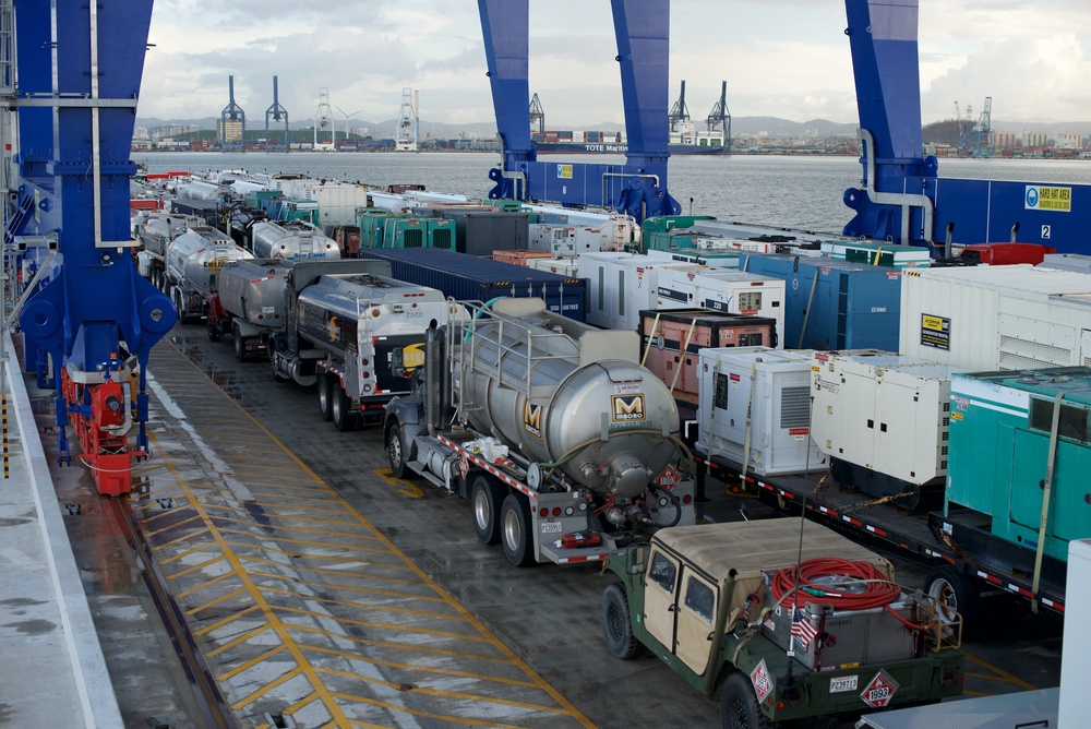 Power Generators and Fuel Tankers Arrive in Puerto Rico