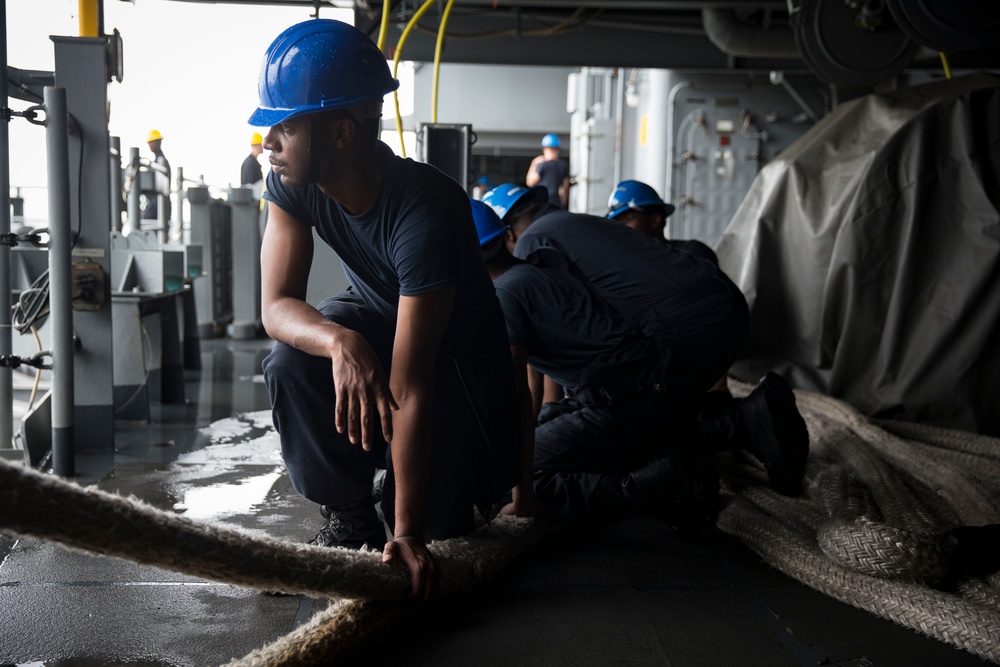 USS Gerald R. Ford Pulling In