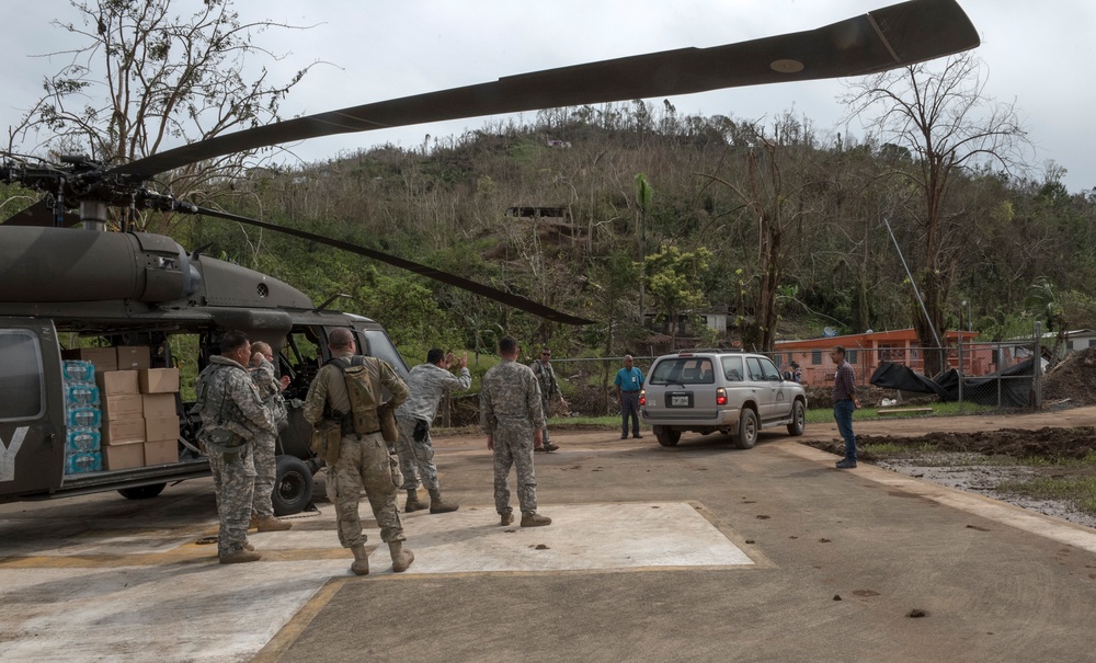 National Guard Delivers Supplies to Puerto Rico Residents