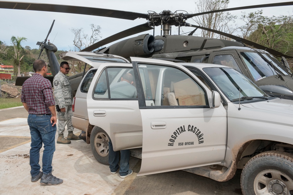 National Guard Delivers Supplies to Puerto Rico Residents