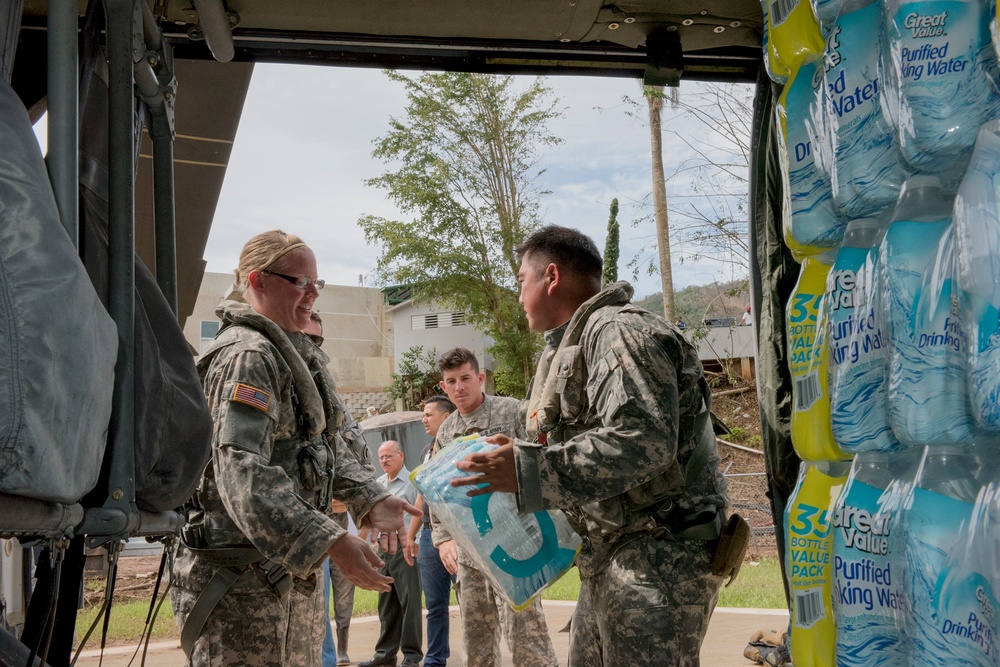 National Guard Delivers Supplies to Puerto Rico Residents