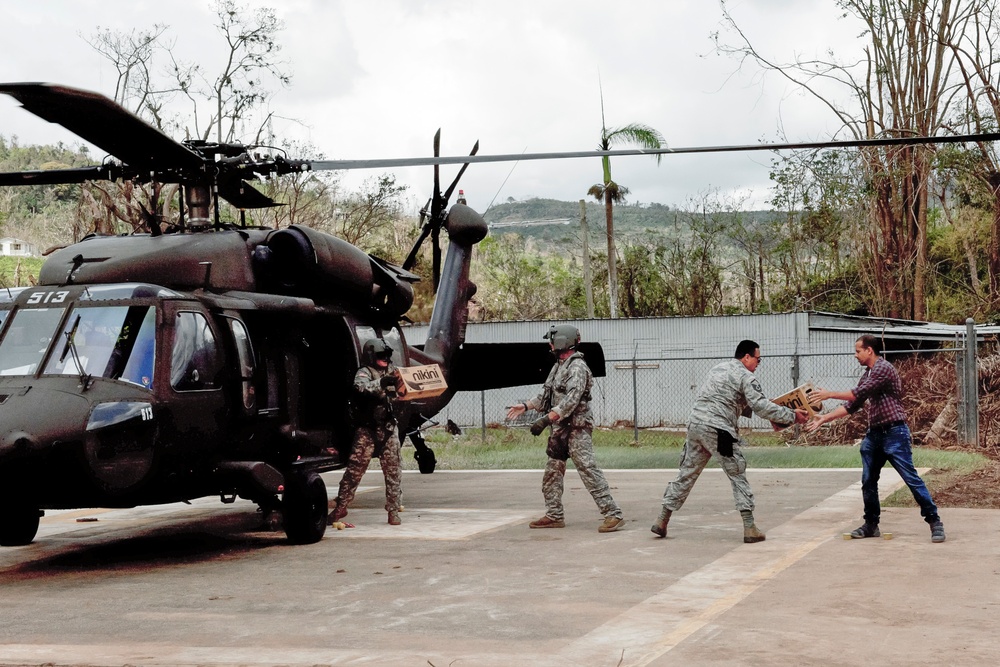 National Guard Delivers Supplies to Puerto Rico Residents