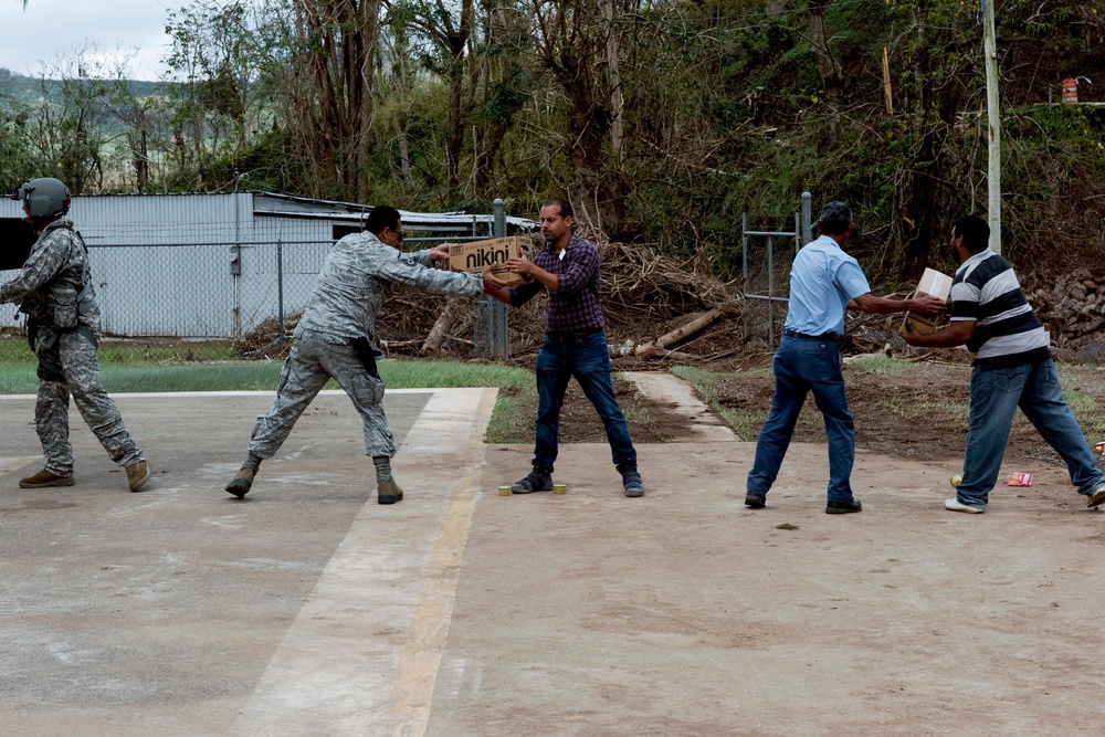 National Guard Delivers Supplies to Puerto Rico Residents