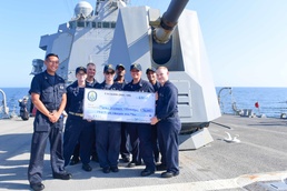 Kidd Supply Division Presents $36K Check to MWR