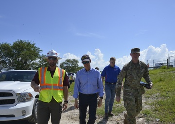 Governor Scott tours Herbert Hoover Dike at Lake Okeechobee