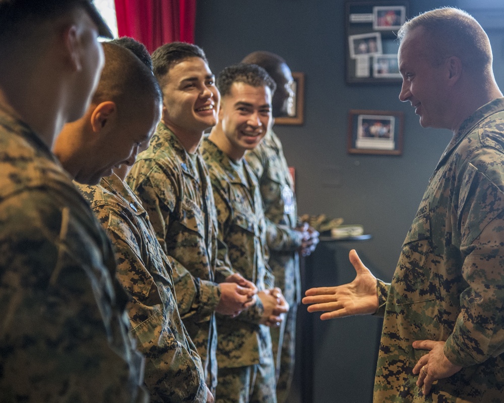 CJTF-HOA Commanding General visits Marines at U.S. Embassy in Tanzania