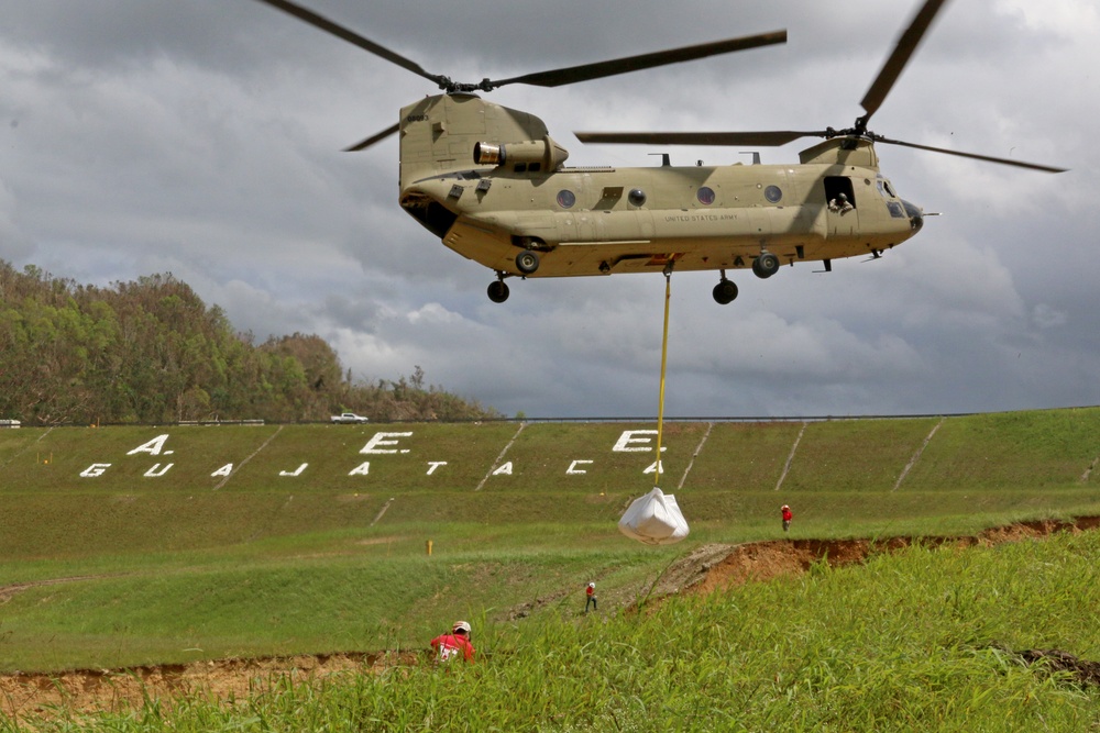 USACE, Puerto Rico Guardsmen regulate Guajataca Dam spillway