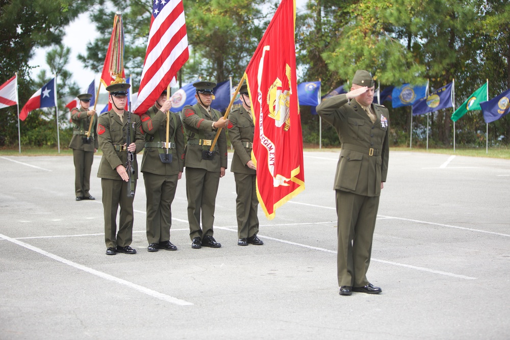 8th Marine regiment 100 annual Battle colors rededication