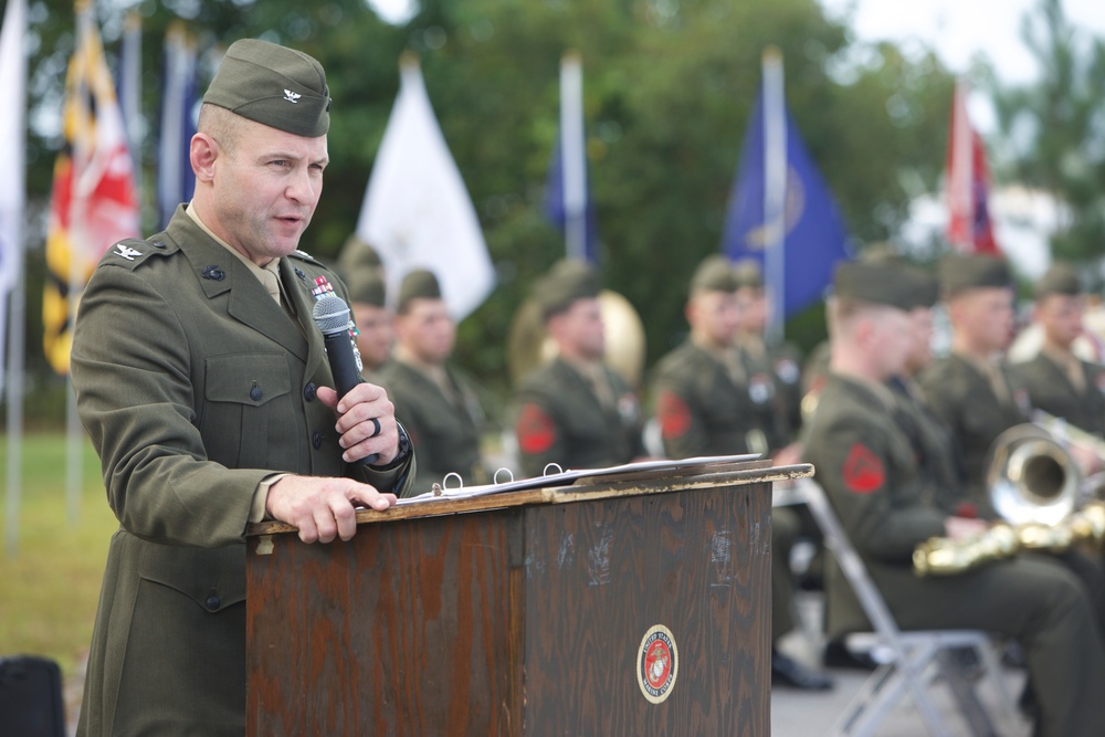 8th Marine Regiment 100 annual battle colors rededication ceremony