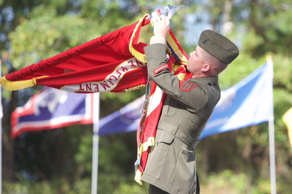 8th Marine regiment 100 annual battle color rededication ceremony
