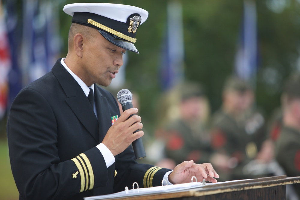 8th Marine regiment 100 annual battle colors rededication ceremony