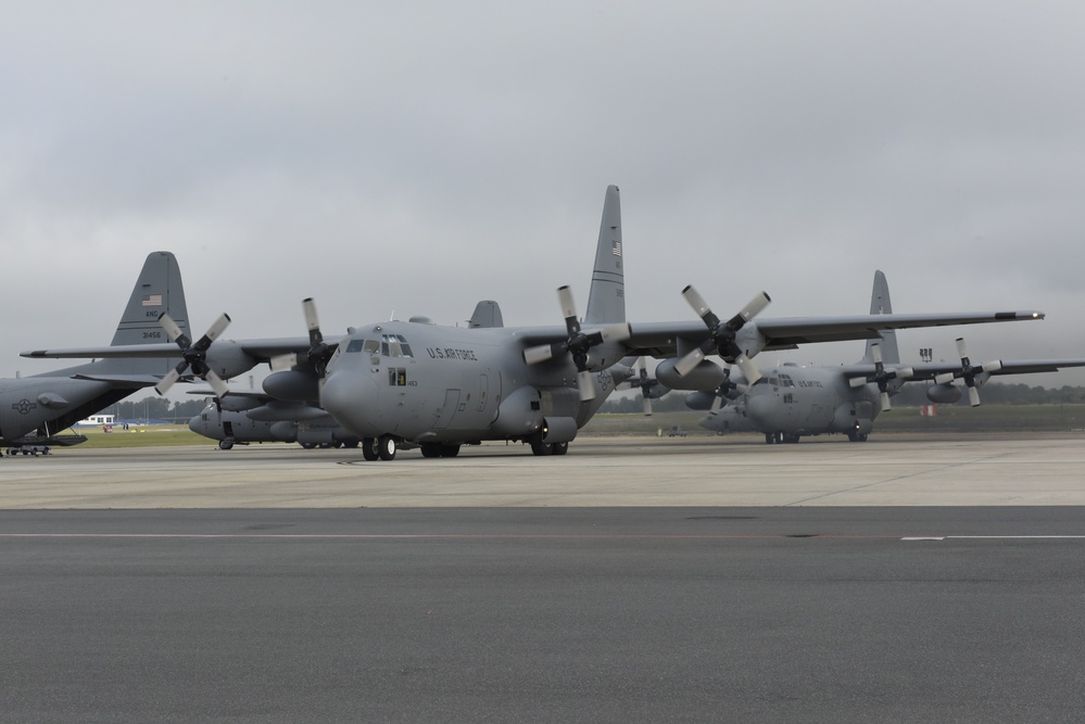 NCANG C-130's Leave for New Duty Station