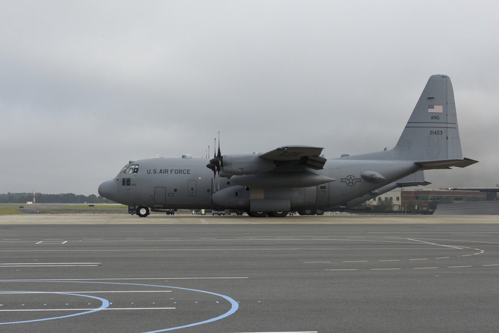 NCANG C-130's Leave for New Duty Station