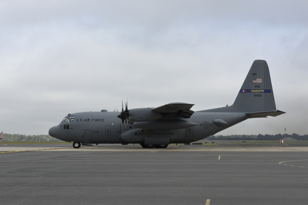 NCANG C-130's Leave for New Duty Station