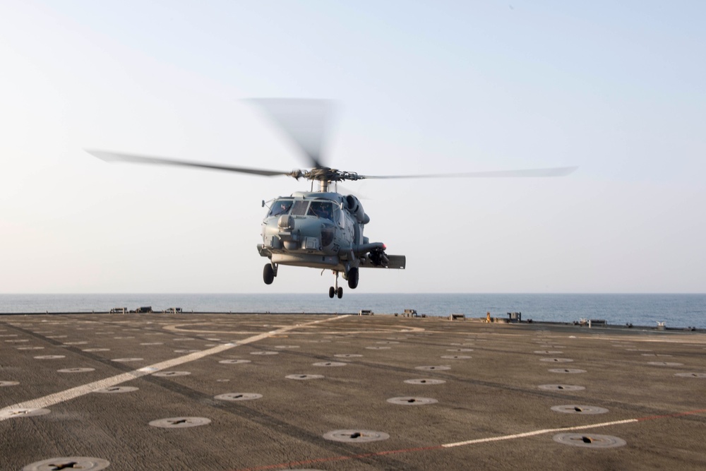 Pearl Harbor conducts flight operations