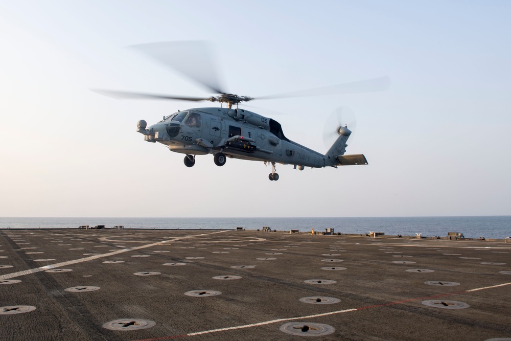 Pearl Harbor conducts flight operations