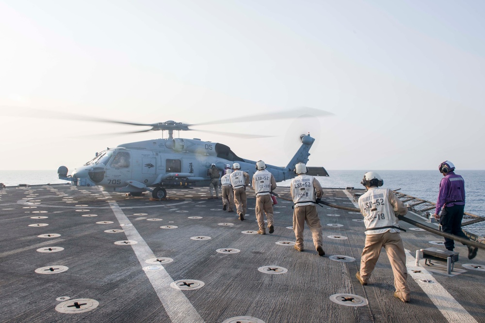Pearl Harbor conducts flight operations
