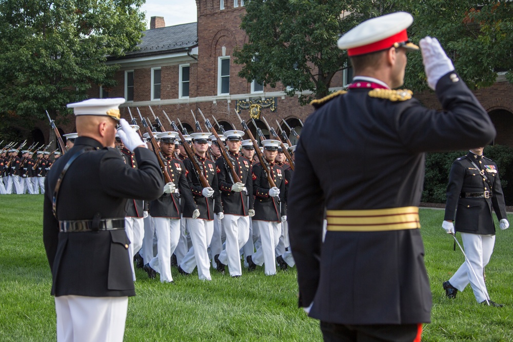 CMC Hosts Honors Ceremony for Commandant General of the British Royal Marine Corps