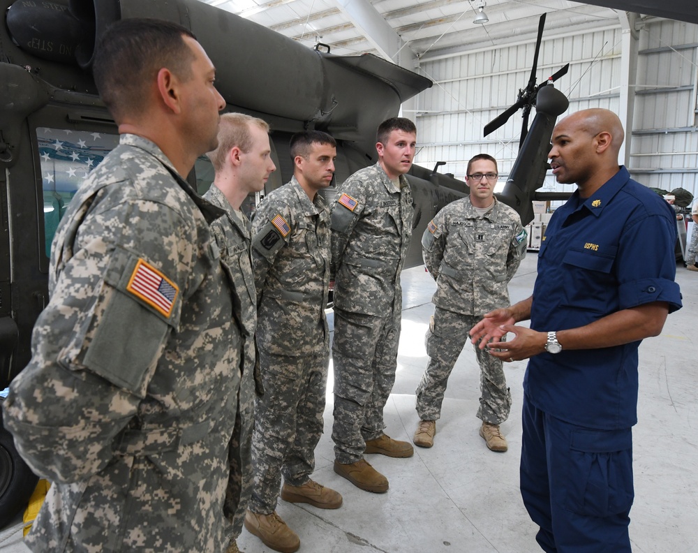 US Surgeon General Adams Speaks With Medevac Units