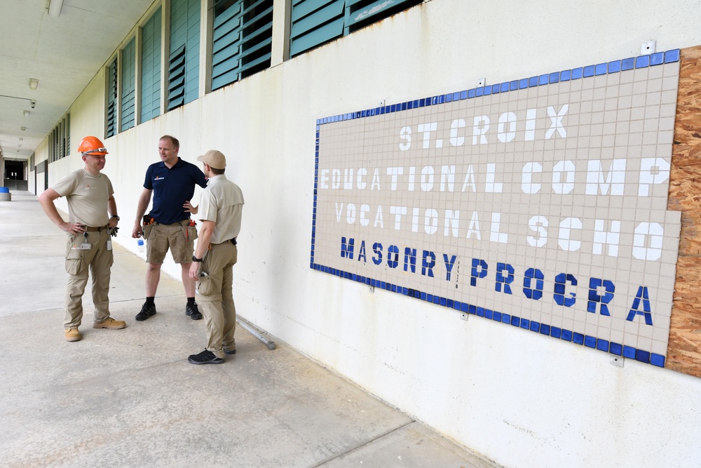 Danish Emergency Management Agency Teams Help Restore the St. Croix Educational Complex