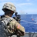 Army Mariners shooting up “tomatoes” on the open ocean