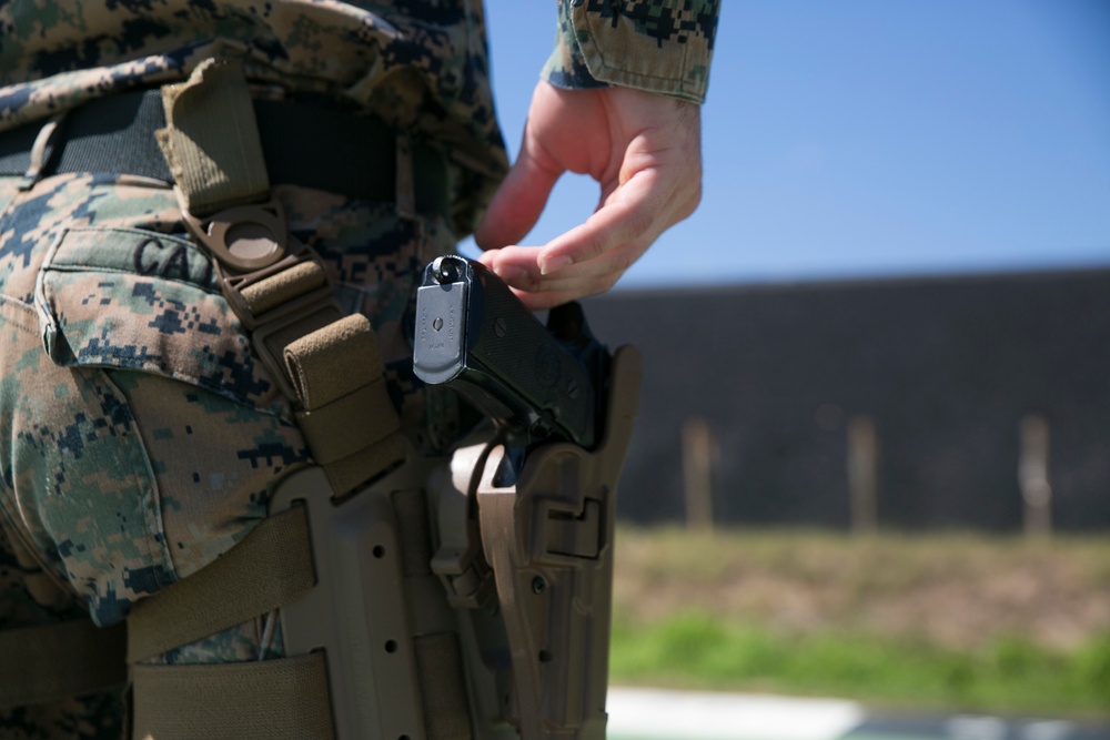 31st MEU Marines refine pistol marksmanship capabilities