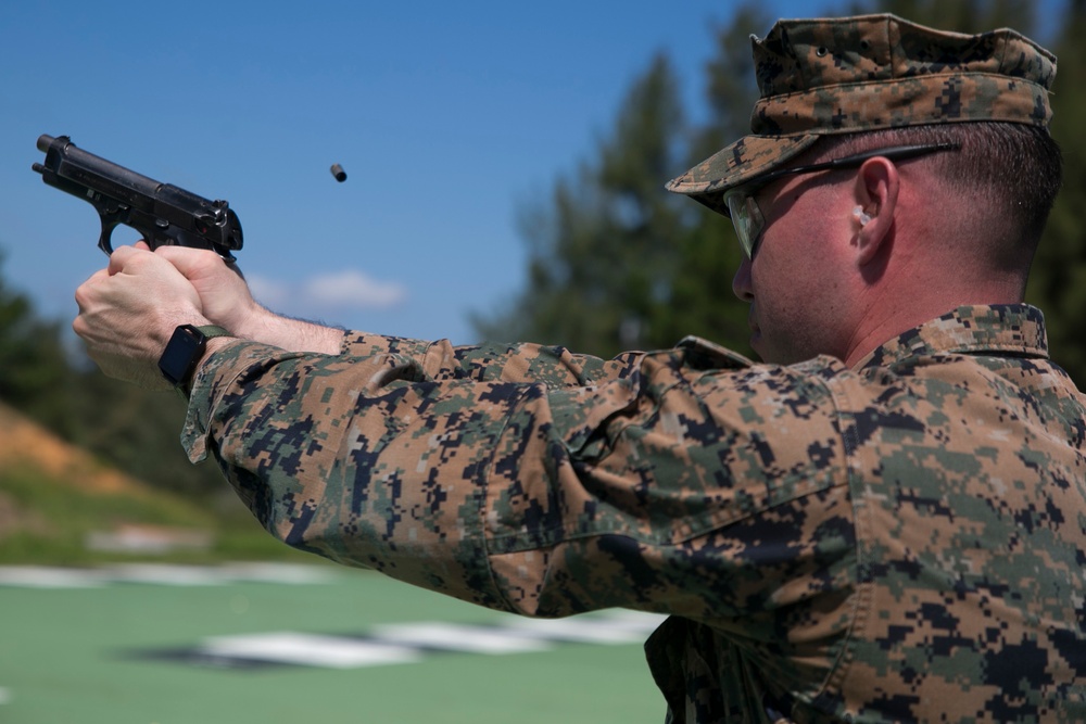 31st MEU Marines refine pistol marksmanship capabilities