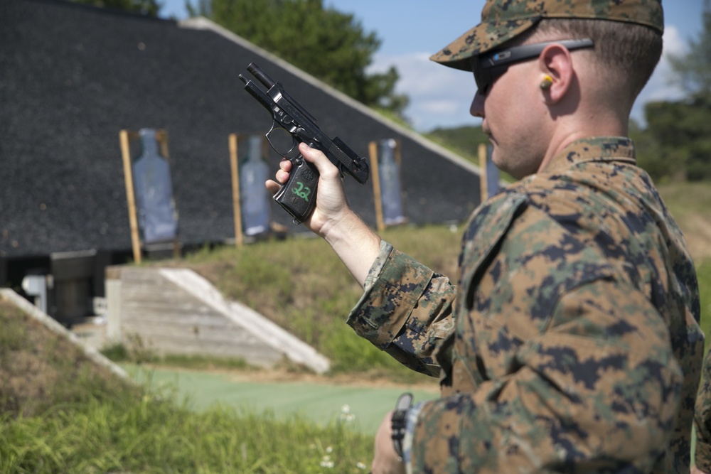 31st MEU Marines refine pistol marksmanship capabilities