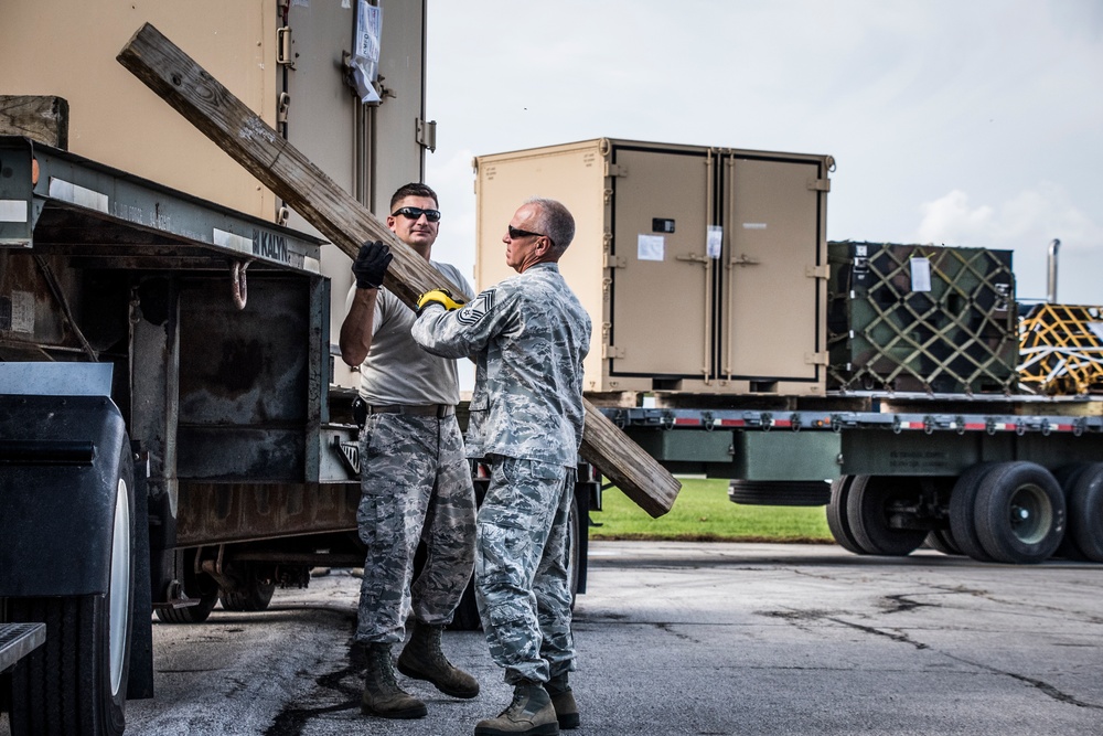 200th RED HORSE Squadron sends second Disaster Relief Beddown System to Puerto Rico for Hurricane Relief Efforts