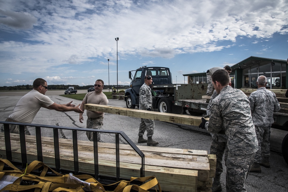 200th RED HORSE Squadron sends second Disaster Relief Beddown System to Puerto Rico for Hurricane Relief Efforts