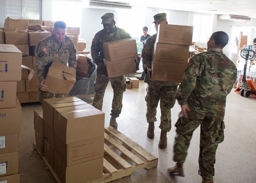 Joint Task Puerto Rico Delivers Supplies To Jayuya