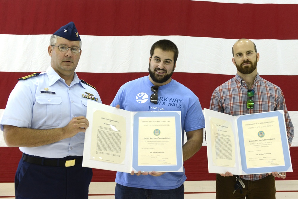 Coast Guard awards brothers for rescue efforts