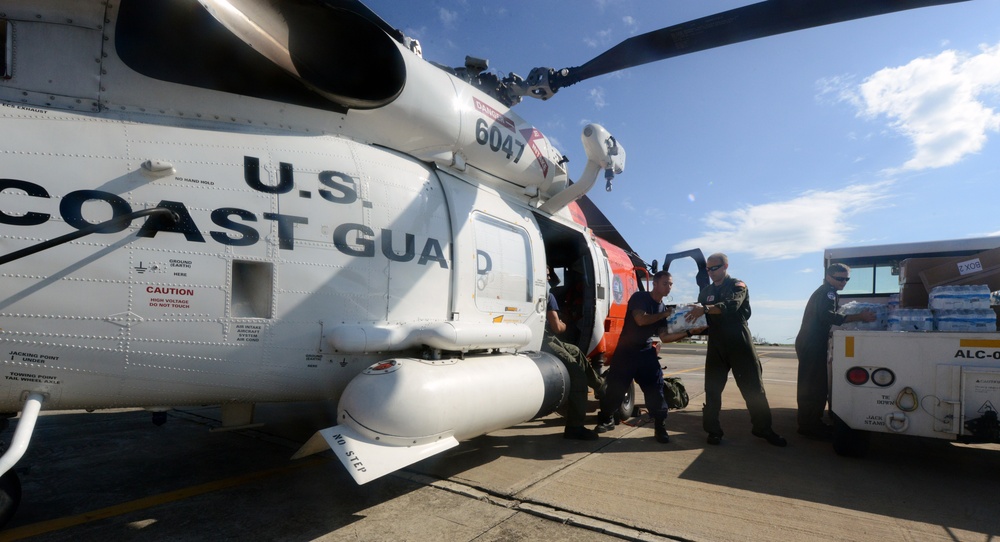 Coast Guard aircrew delivers FEMA aid to hospital in Mayaguez, Puerto Rico