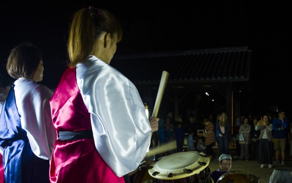 Full moon shines on Japanese tea ceremony