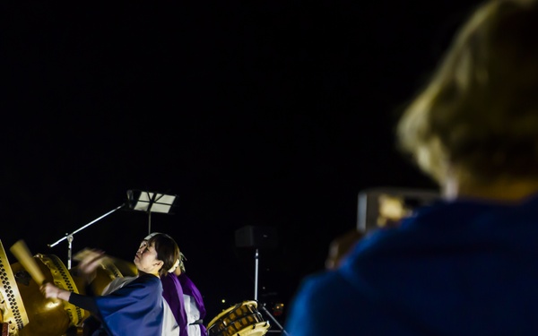 Full moon shines on Japanese tea ceremony