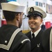 Uniform inspection aboard USS Bonhomme Richard (LHD 6)