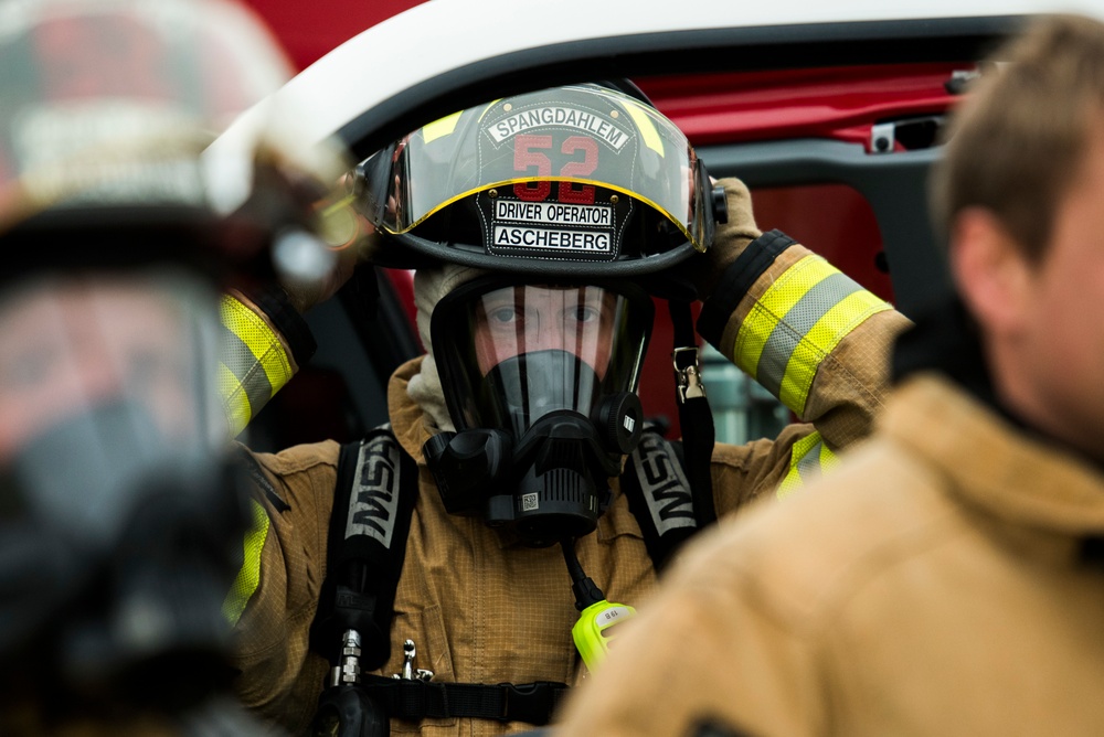 52nd CES firefighters train for structural fires