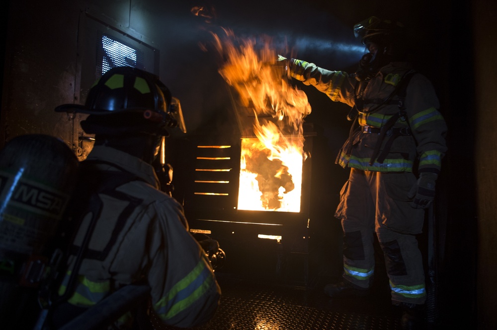 52nd CES firefighters train for structural fires