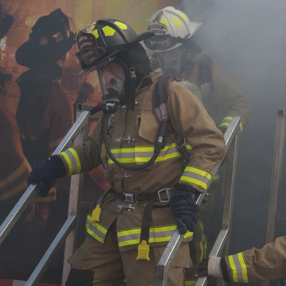 Firefighters train with Alabama Fire College simulator