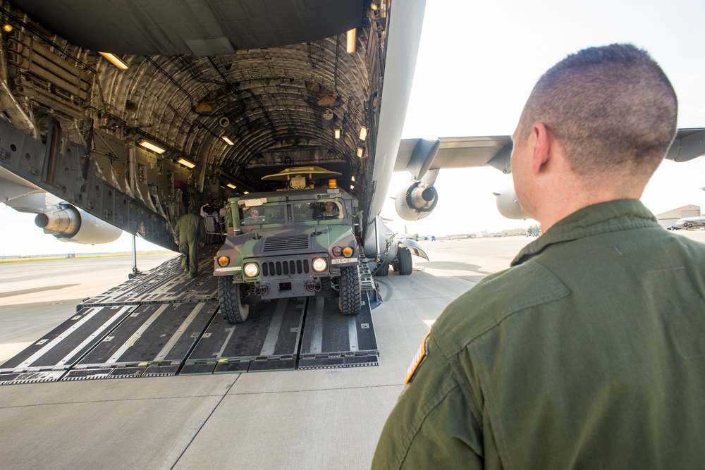 Air National Guard transports Army equipment to Puerto Rico