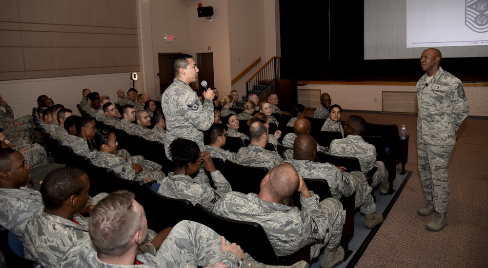 CMSAF Enlisted Call at McConnell