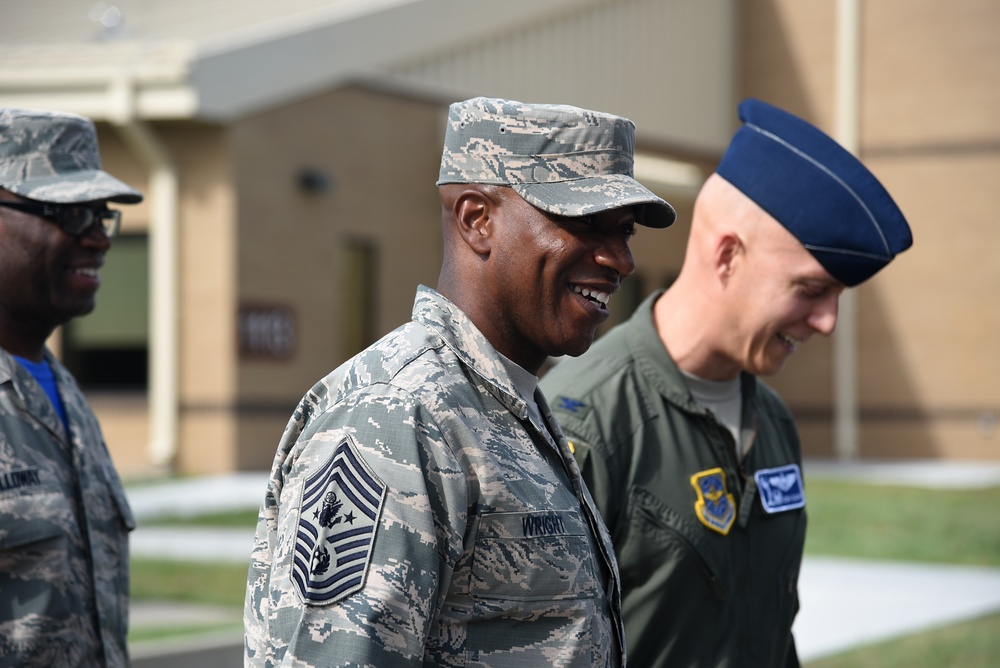 CMSAF visits McConnell