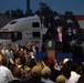 President Trump speaks in front of crowd