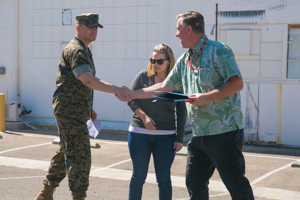 PWD honors employees for dedicated service to Combat Center