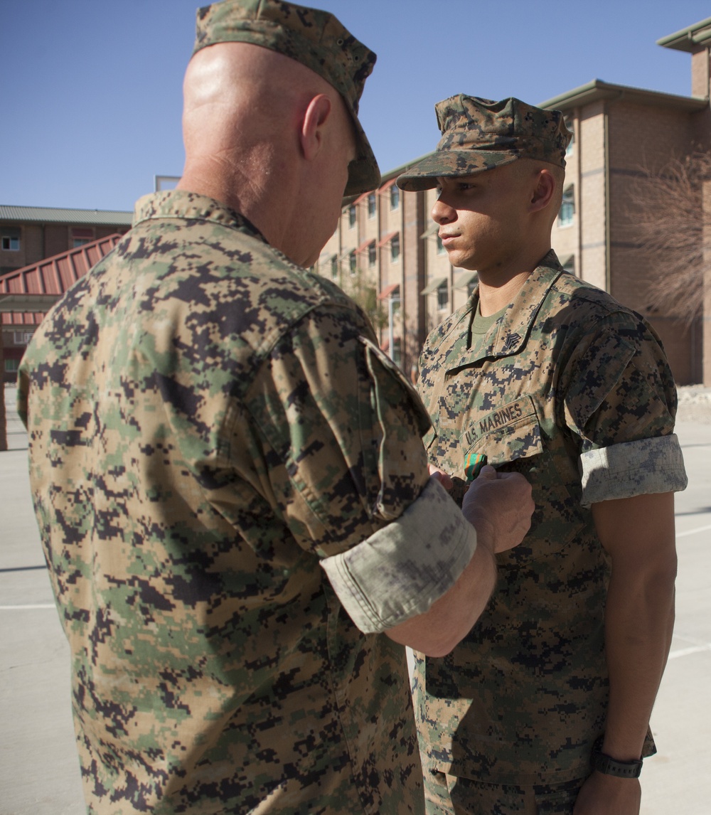 Marines with “Magnificent Seventh” renovate barracks for deployed Marines