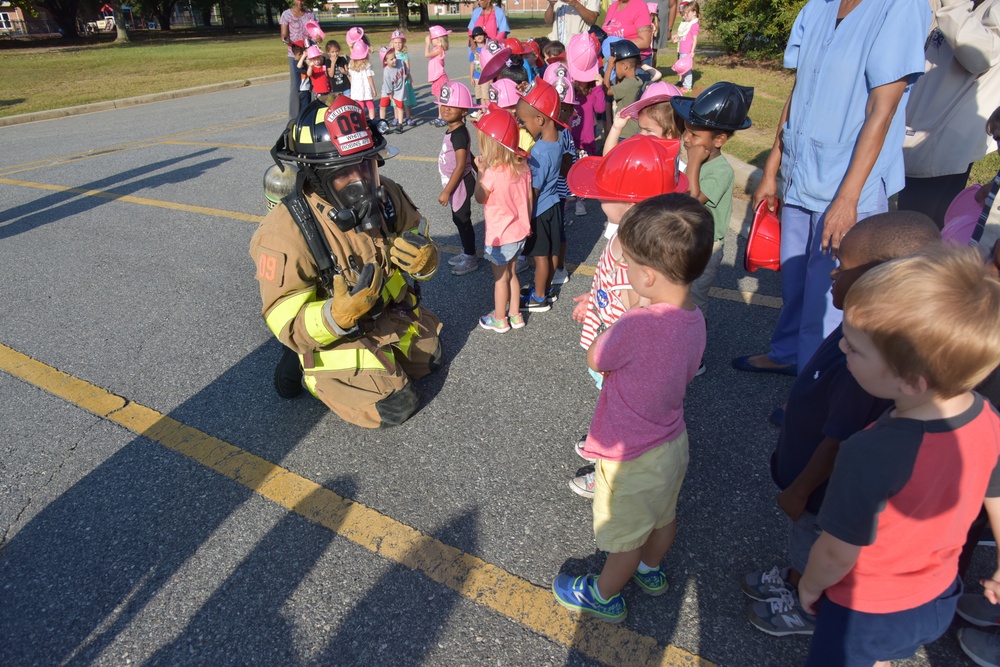 Robins Fire Department Visit Child Development Center