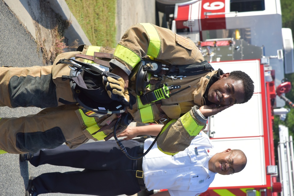 Robins Fire Department Visit Child Development Center