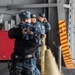 Sailor participates in security drill.