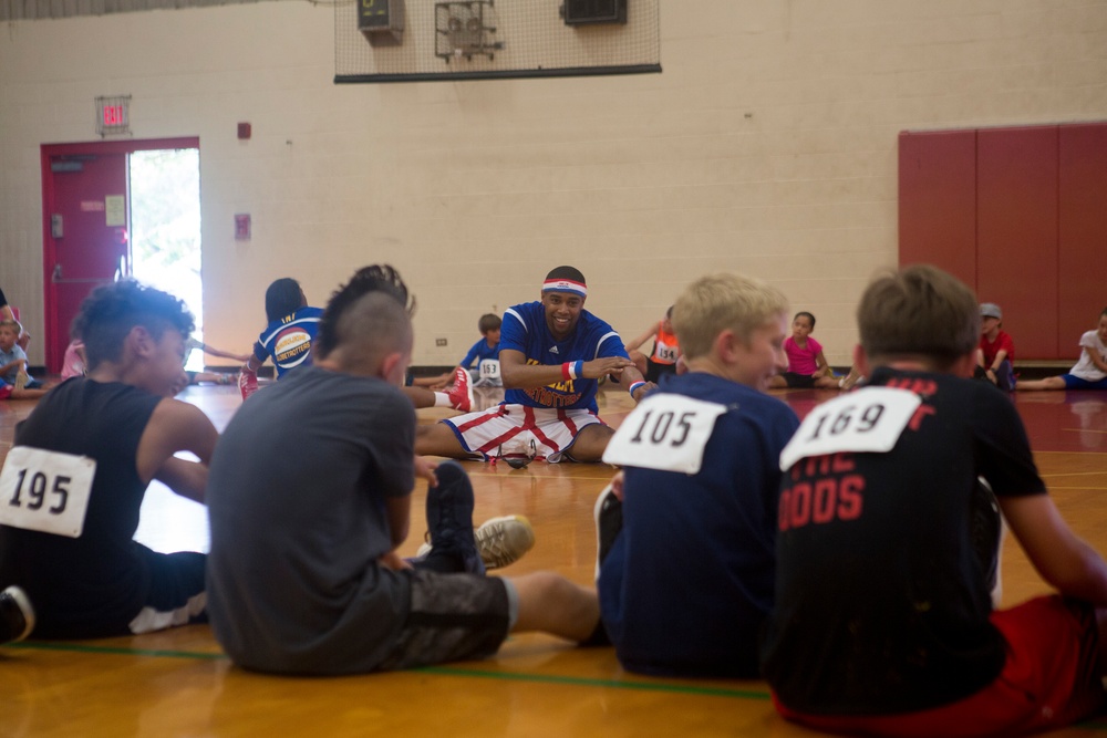 Harlem Globetrotters visit MCBH