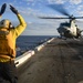 USS San Diego (LPD 22) Airman Directs UH-1Y Venom